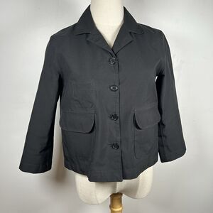 PRADA Black Gore Tex Women’s Jacket Art 28X794 Sz:38